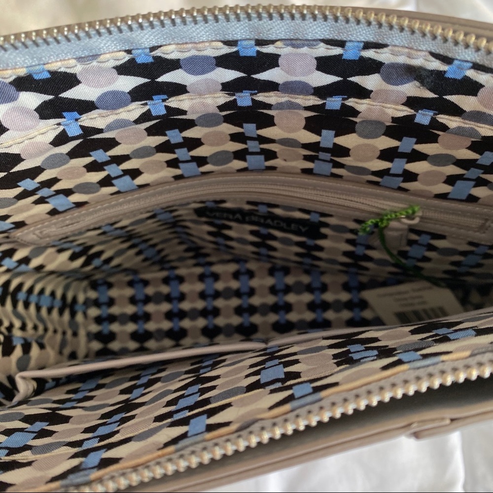 NWT Vera Bradley Composition Satchel Dove Gray - Picture 7 of 7